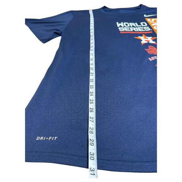 Nike Houston Astros World Series Champions T-Shirt Mens XXL Navy Dri-Fit MLB Bas - Picture 5 of 6